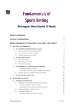 Excerpt from the course book: Betting Course Over Under - 2 - Table of Contents 001